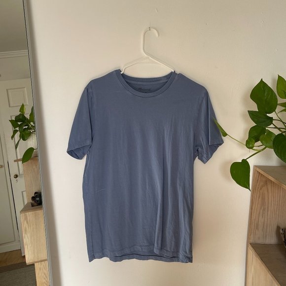 Madewell Allday Crewneck Tee—Blue - Picture 1 of 1
